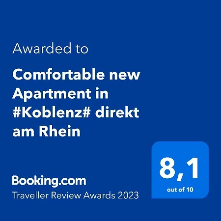 Comfortable New In #koblenz# Direkt Am Rhein * 코블렌츠